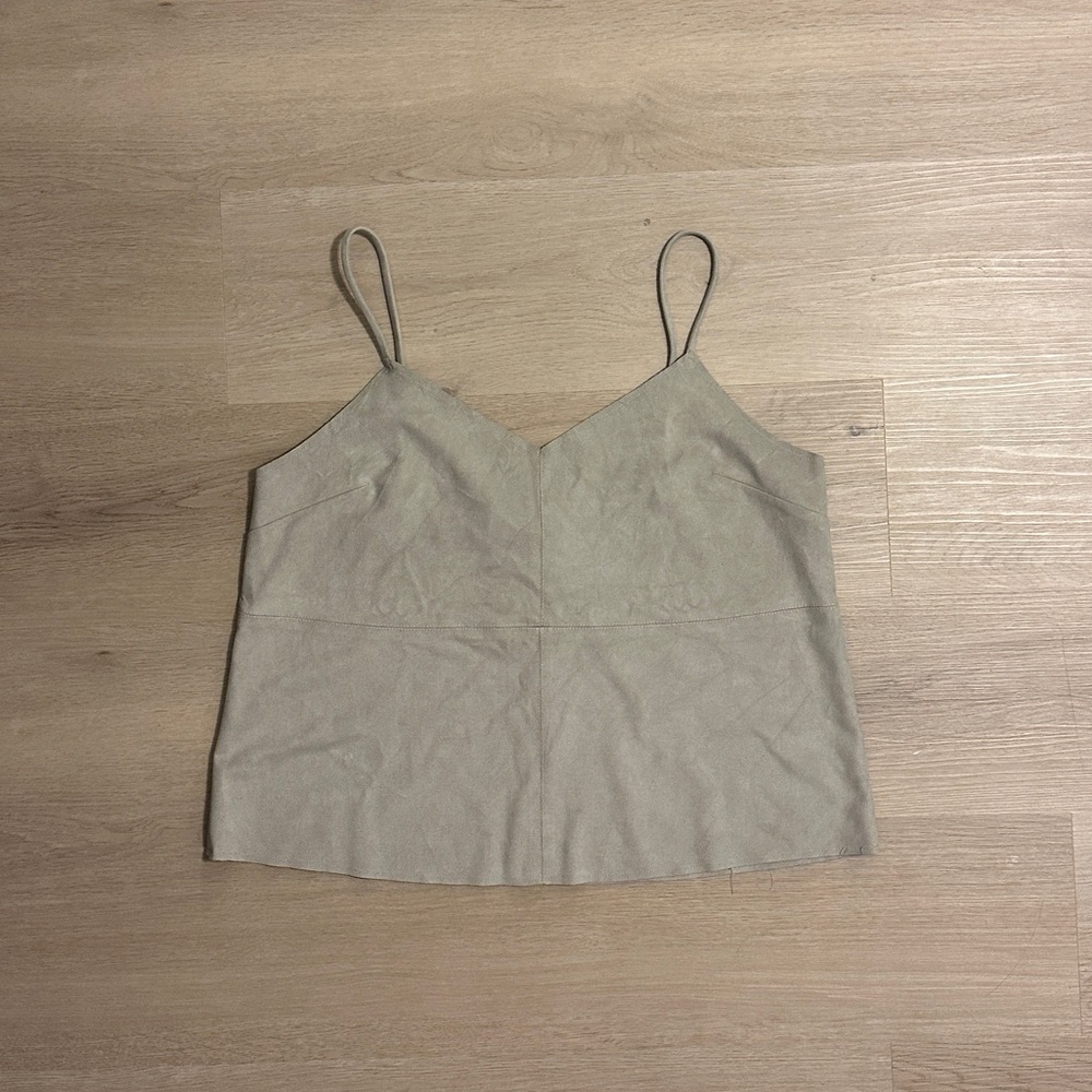 Women's Beige Spaghetti Strap Top
